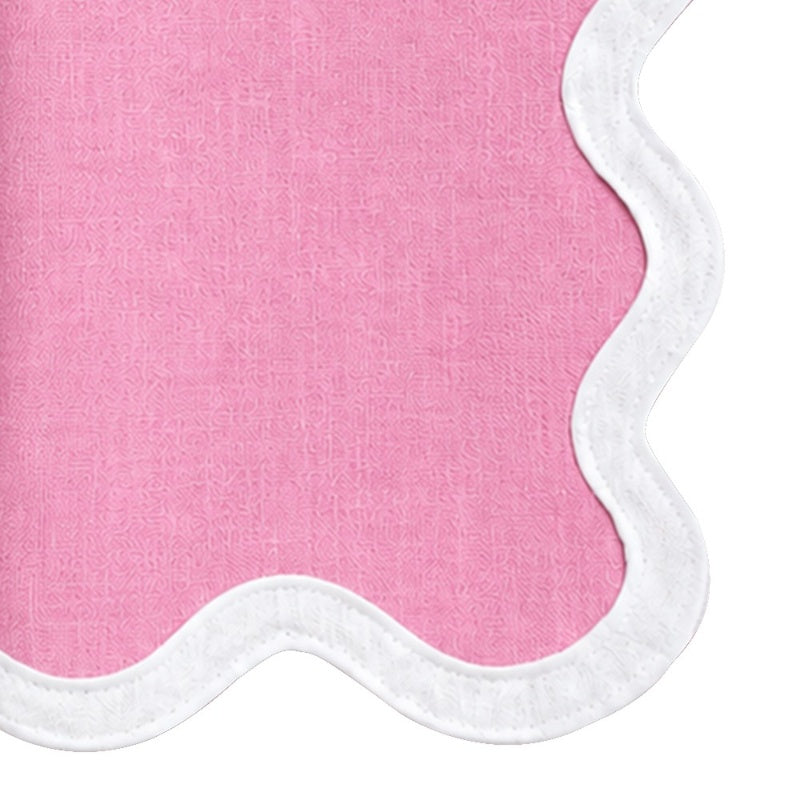 European Linen Napkins-Scallop