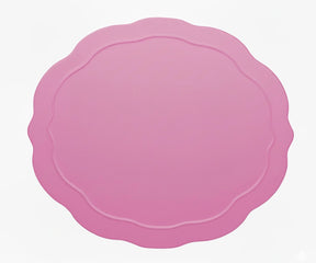 Soft pink oval cotton placemat made from 100% premium cotton, adding a gentle, elegant charm to your dining table.