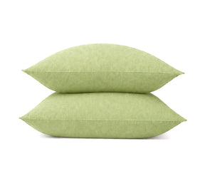 Pistachio green linen pillow covers made from 100% natural linen, breathable and moisture-absorbing pillowcases