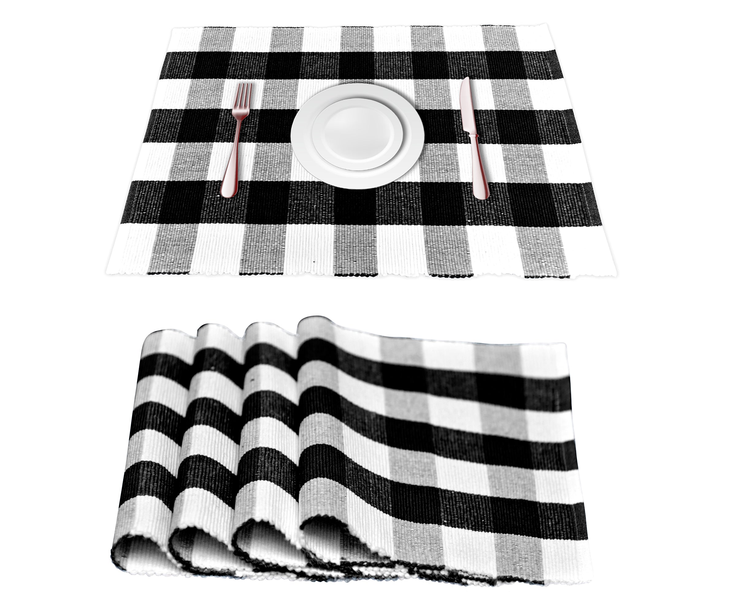 Table Placemats Rectangle Placemats Buffalo Plaid Placemats Set of 4