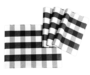 Rustic charm meets modern style with these buffalo plaid placemats.