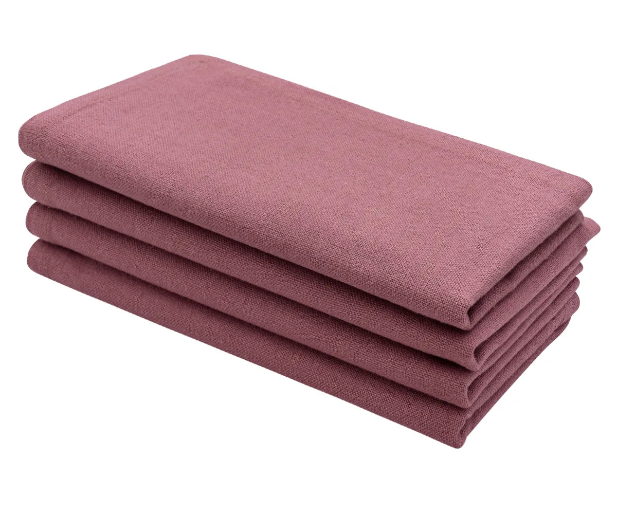 100% cotton red table napkins for dinner and holidays