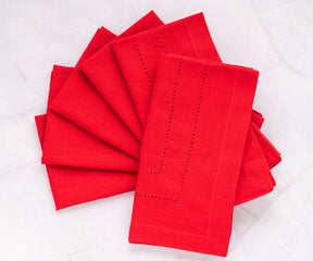 Custom Double hemstitch Cloth Napkins