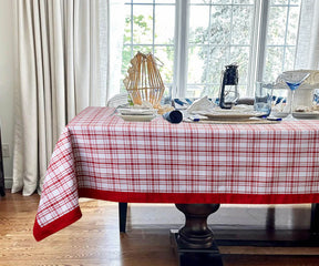  red and white checked tablecloth may be perfect for a summer picnic