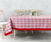 red and white checked tablecloth may be perfect for a summer picnic