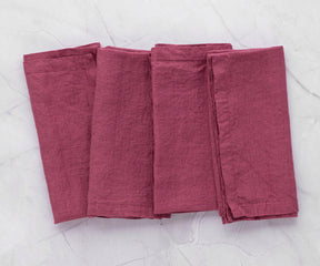 Fuchsia cloth napkins set of 4, bringing a burst of lively color to your intimate gatherings.