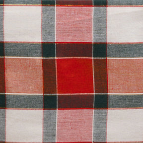 Reusable cotton Christmas napkins in tartan check design for elegant dining