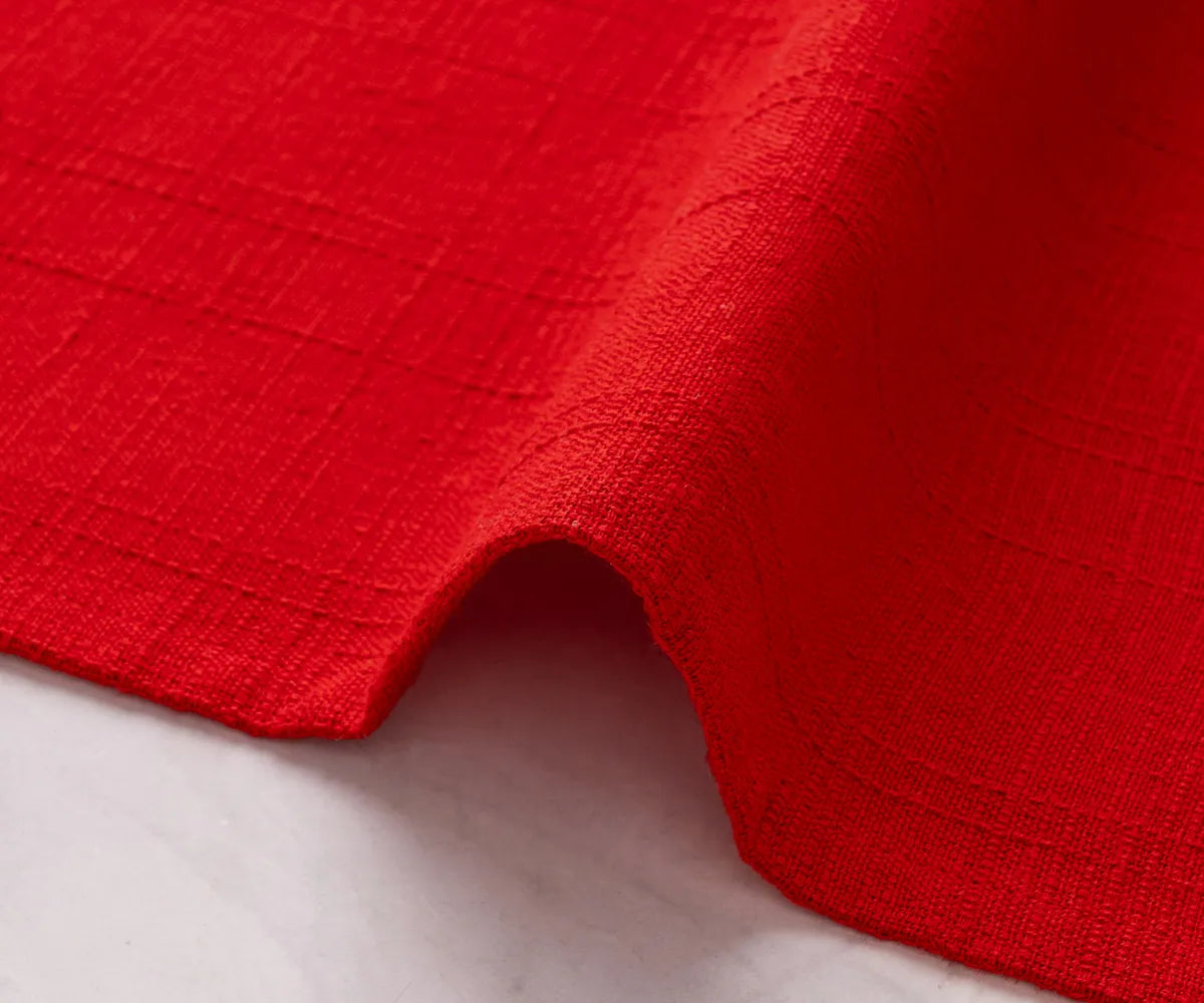 Reusable red dinner napkins ideal for family dining and restaurants