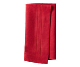 Red Double Hemstitch Linen Napkins