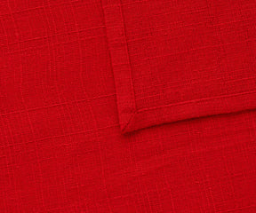 Classic red cotton table napkins available in multiple sizes and sets