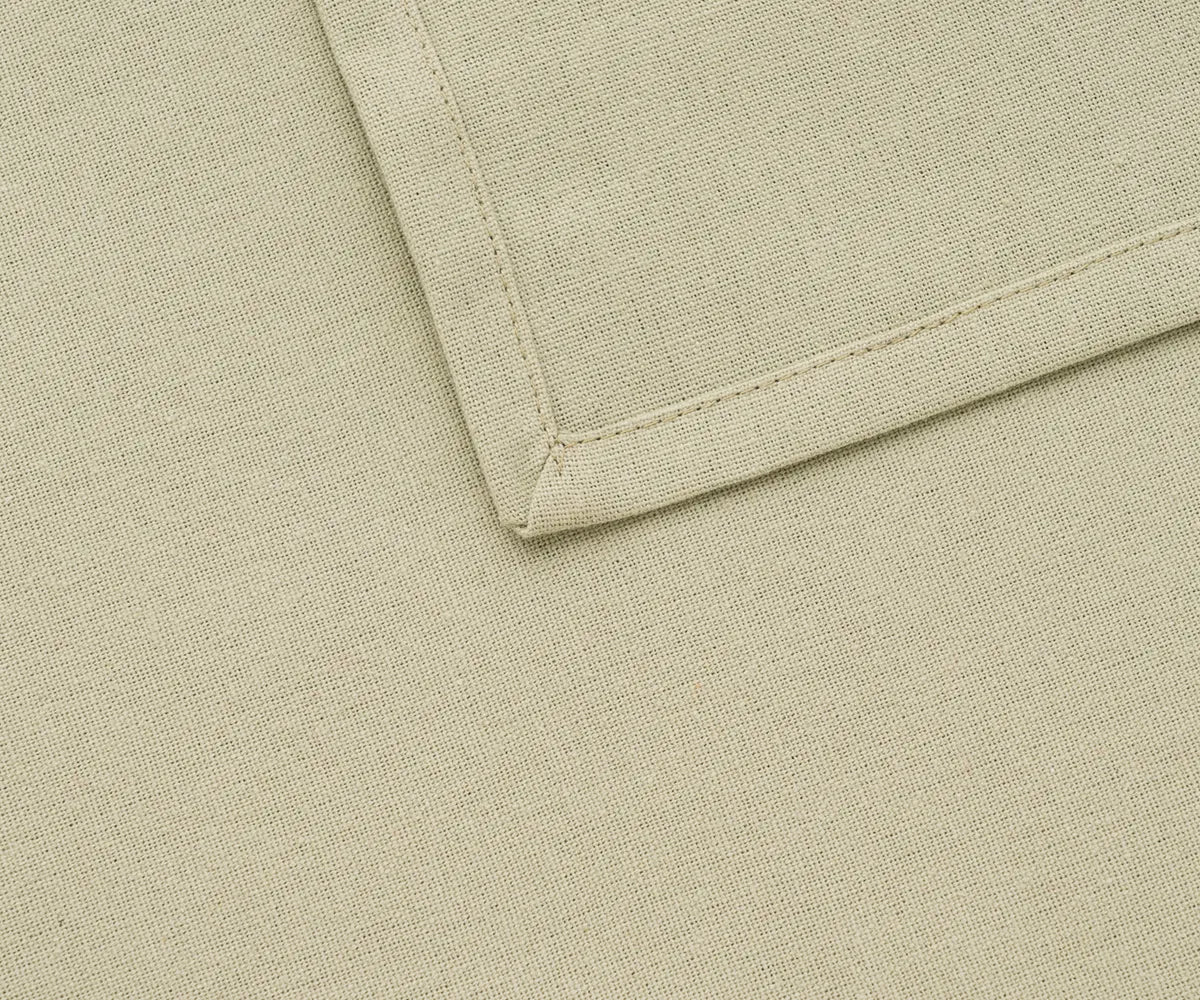 Stylish sage green cotton napkins used for special occasions, parties, and holiday dinners, a practical and reusable alternative to paper napkins