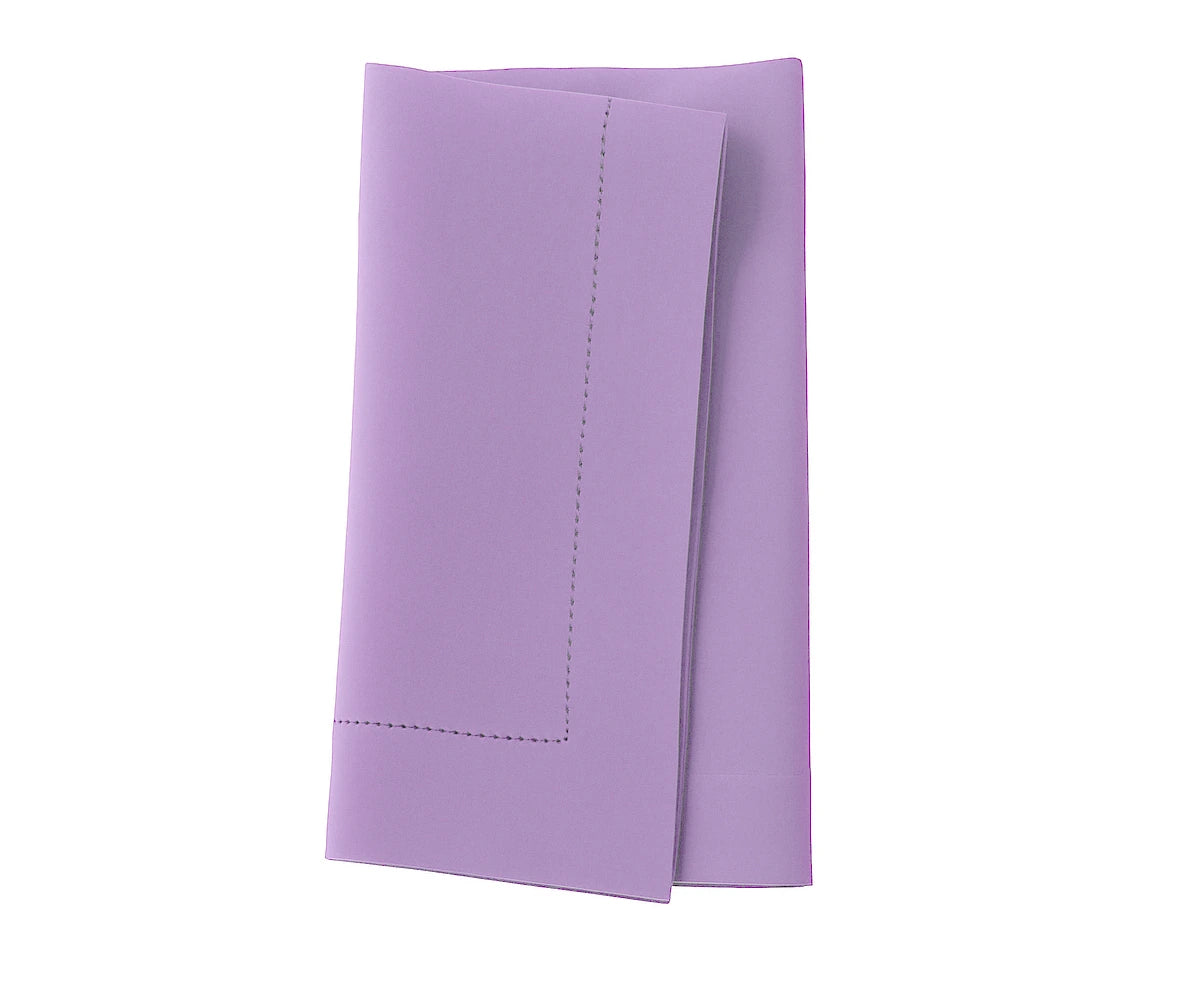 Rich purple cotton napkin crafted with a smooth texture and durable fabric.