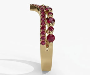 Unique wedding rings featuring a round cut ring design in gold, suitable for wedding band ring and everyday wear