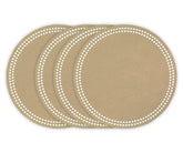 Embroidered Dot Trim Placemats