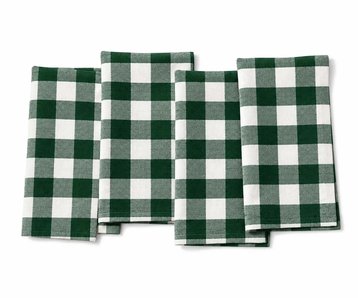 Linen napkins - plaid