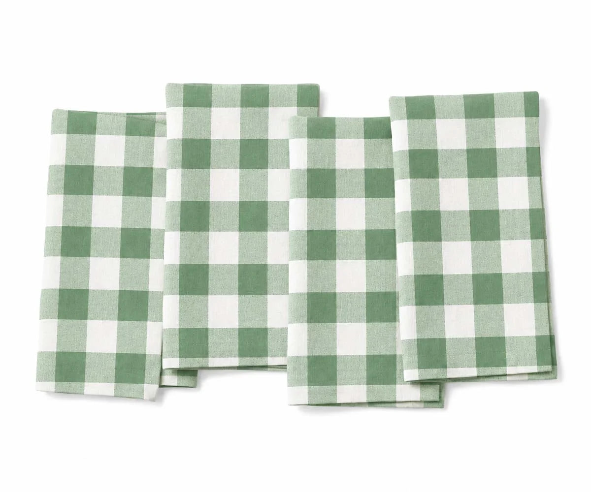 Linen napkins - plaid