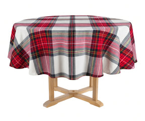 Tartan Plaid Round Tablecloth