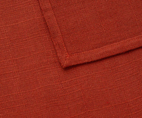 Eco-friendly rust dinner napkin set, 18x18 inch cotton cloth napkins, sustainable and reusable for home and event use