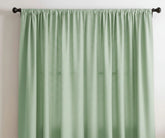 sage Green color curtain panels in multiple shades display grid