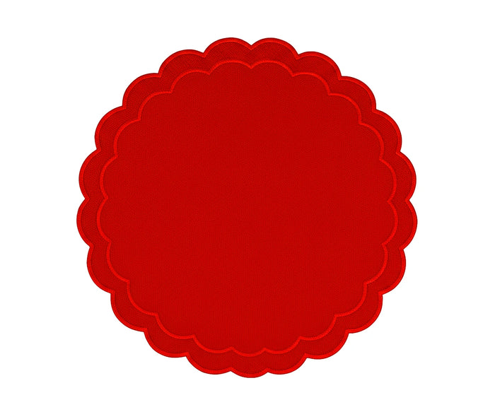 Red Round Placemats