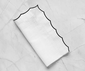 Reusable wedding napkins with fine embroidered detailing for beautiful table setups.