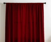 100% linen cherry red curtains, elegant window treatment for modern home decor