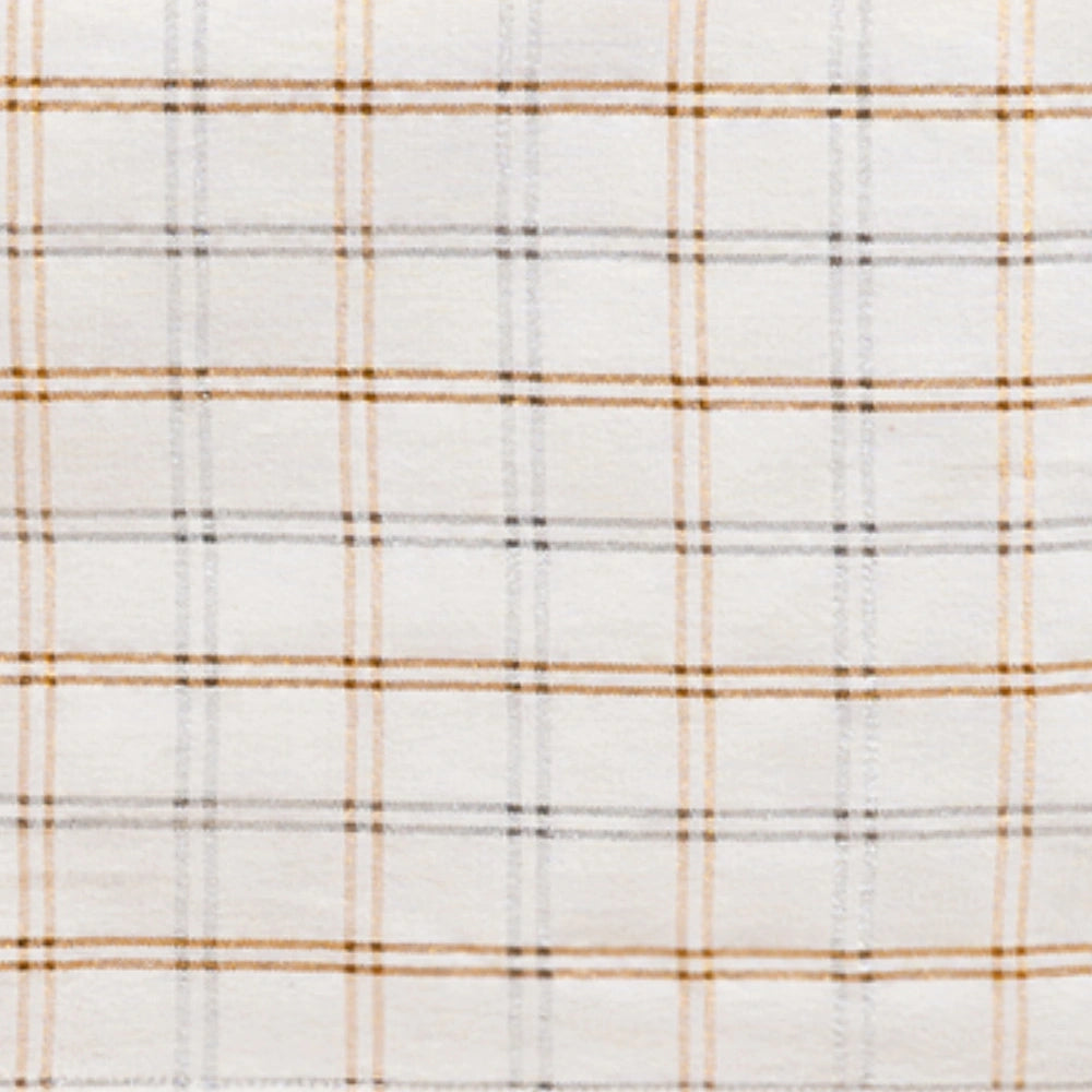 Reusable white plaid napkins styled for Christmas, weddings, or formal dinners