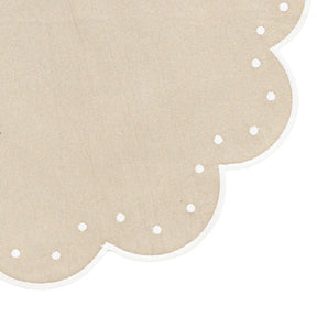 Cotton round placemat for brunch, party, or everyday use