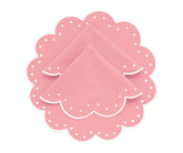 Peony spot round placemats
