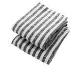Wrap yourself in the warmth of luxury with our thick striped kitchen towels, expertly designed to add a touch of luxury to your bathroom sanctuary, amalfi kitchen towels
