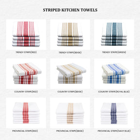 Red Kitchen Towels Set of 4