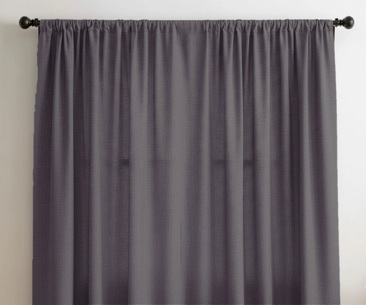 Storm color curtain panels in multiple shades display grid