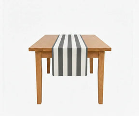 Striped Table Runner - Cotton-Linen Blend
