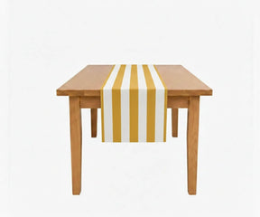 Striped Table Runner - Cotton-Linen Blend