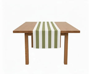 Striped Table Runner - Cotton-Linen Blend