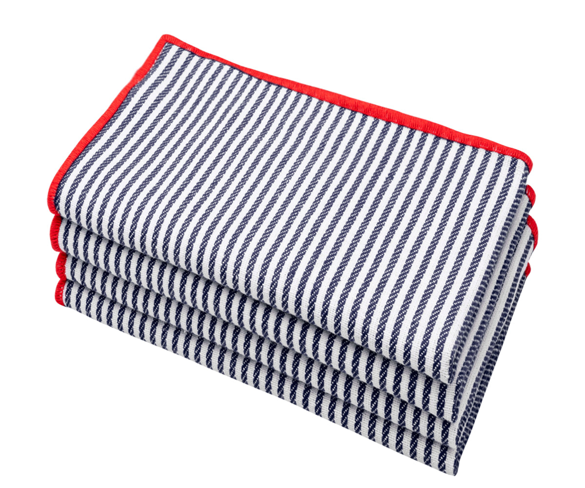 Farmhouse Striped napkins come in a wide range of colors, allowing you to choose the perfect shade to complement your tableware and decor.