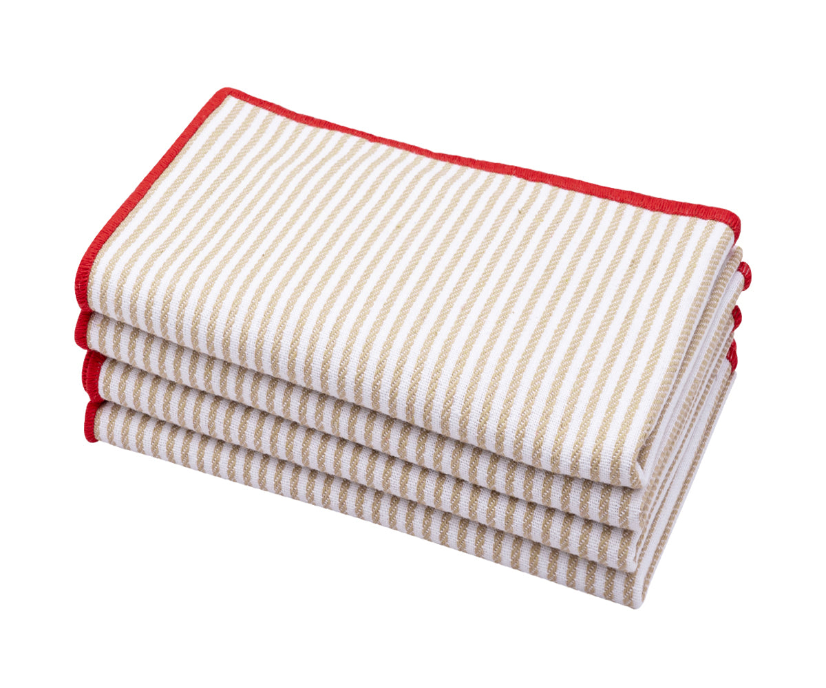 white cotton napkins are decorative accents that enhance the overall aesthetic of your table decor