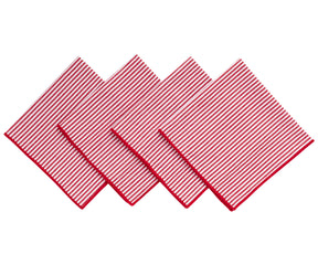 Red cotton Napkins - Dinner Napkins