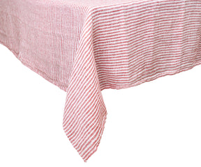 Linen Tablecloths in various sizes and styles.