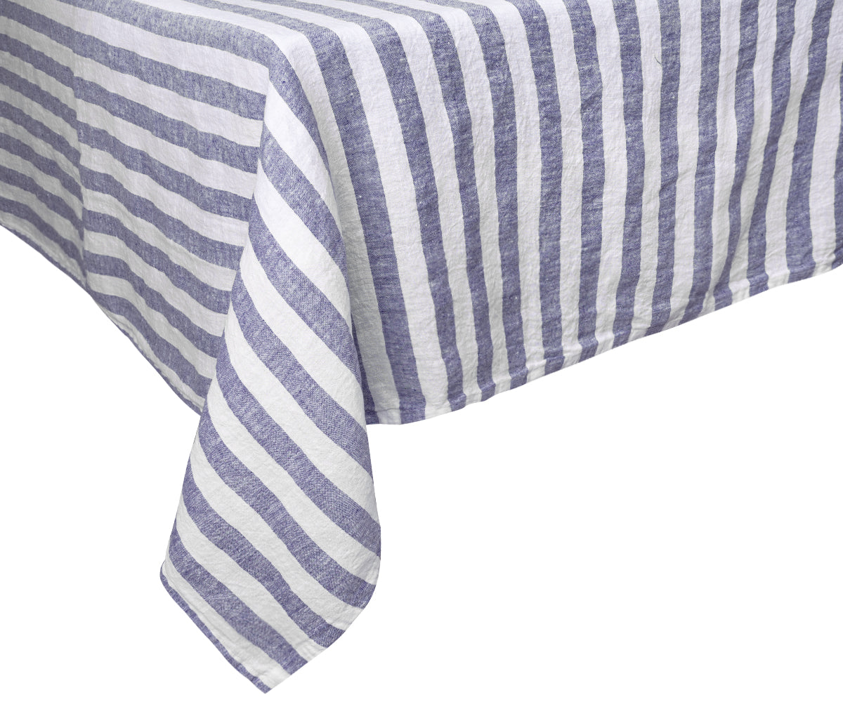 Pure Linen Rectangle tablecloth in a faux linen finish for a modern twist.