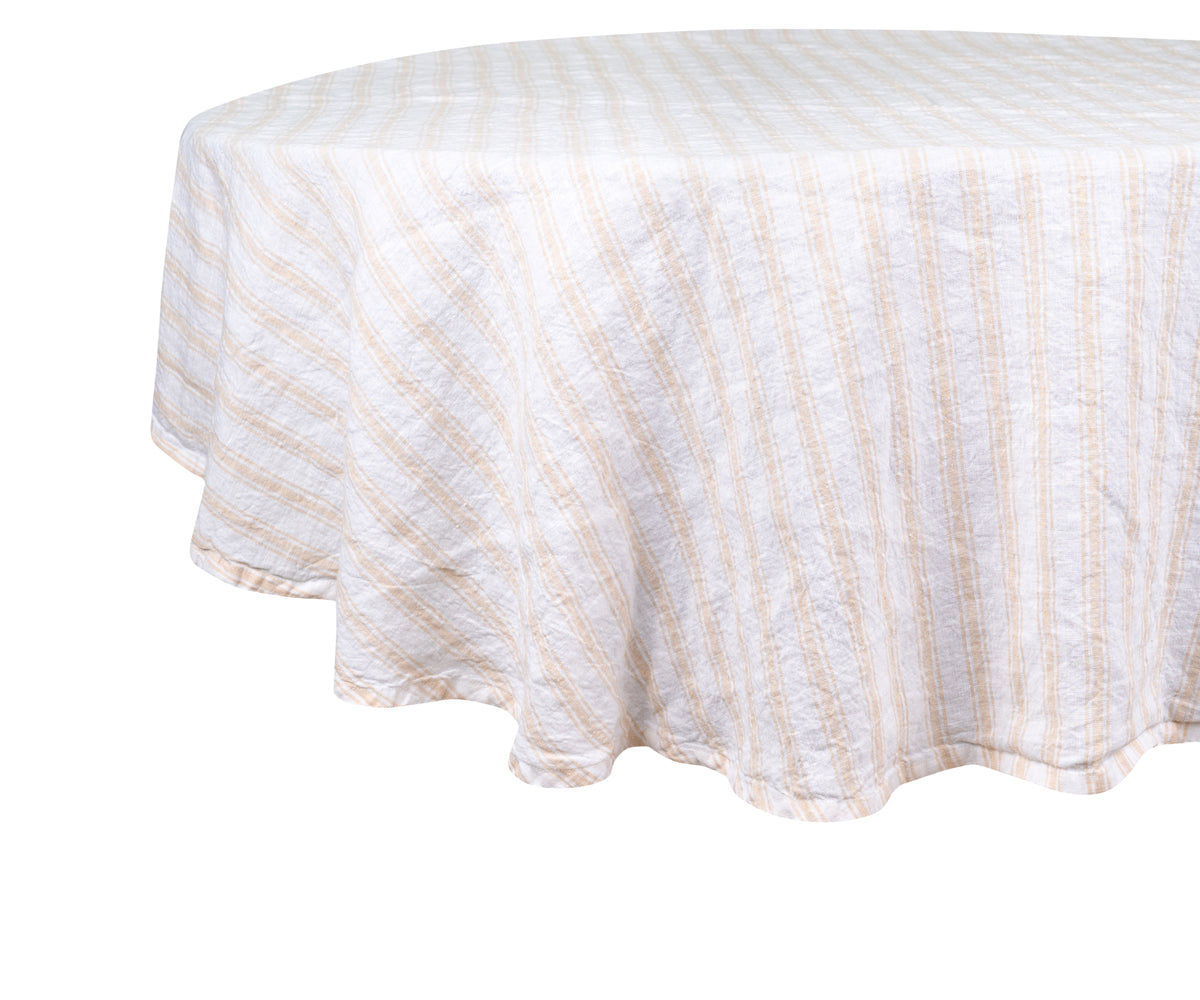  "High-quality linen tablecloths for a sophisticated dining experience