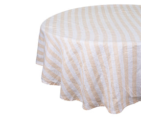 Pure linen round tablecloths for a sophisticated dining experience