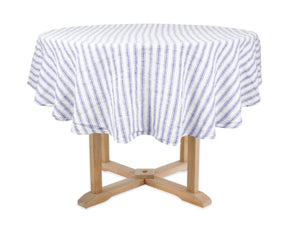 Stylish Round Linen Tablecloths for formal occasions.
