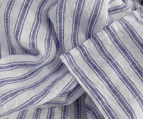Blue Striped tablecloth to add a patterned touch to your table.