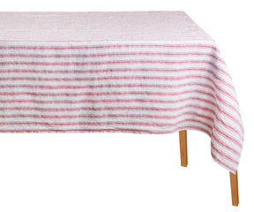 Rectangular linen tablecloth, tailored for a perfect fit on your dining table.