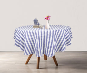 Striped Linen Tablecloth is highly breathable, making it perfect for both casual and formal dining settings