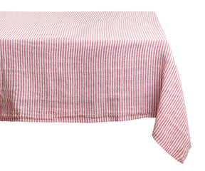 Linen tablecloth in timeless elegance.