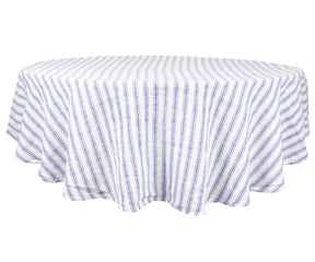 Homestead Striped Tablecloths adding farmhouse charm.