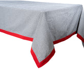 Chic Black and White Striped Tablecloth - Modern Style for Every Occasion