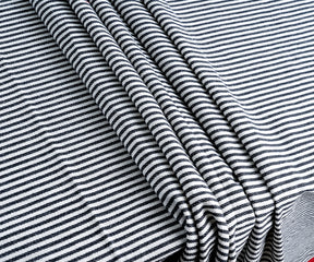 Striking Black and White Striped Tablecloth - Elevate Your Dining Decor